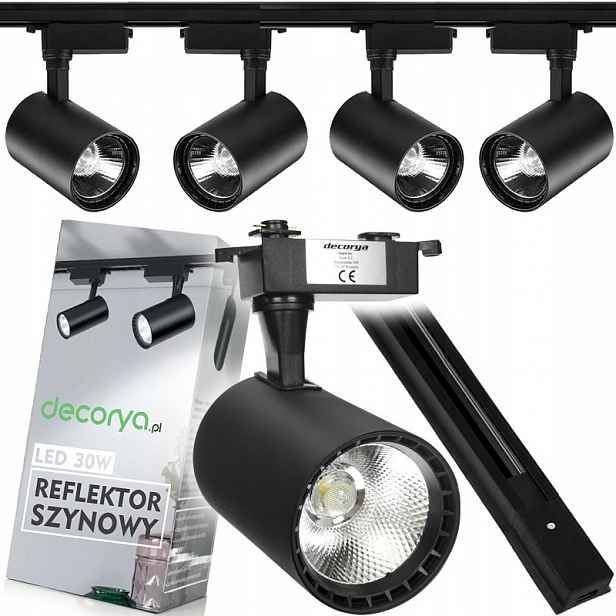 4 X Halogenový Led Kolejnicový Reflektor, Systém Osvětlení Kolejnic Kolejnice