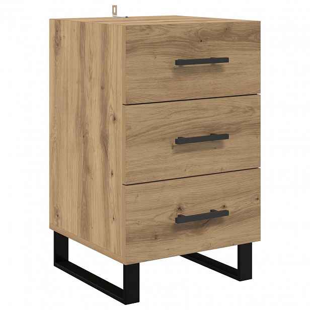 vidaXL Noční skříňka Artisanový dub 40 x 40 x 66 cm Kompozitní dřevo