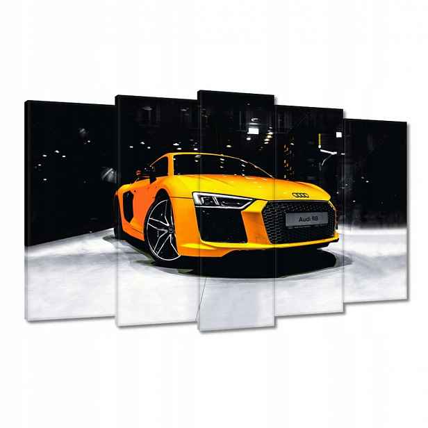 Obrazy 100x60 Žluté Audi Audica R8