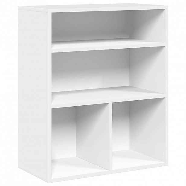 vidaXL Knihovna bílá 60x30x71,5 cm kompozitní dřevo
