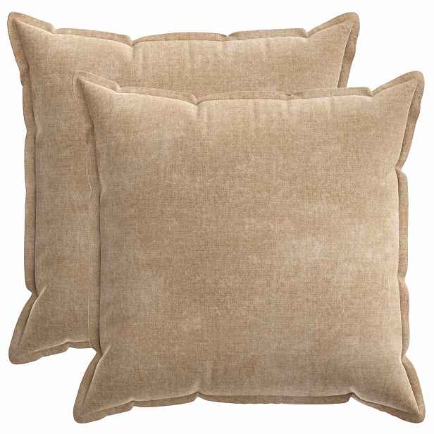 vidaXL Povlak na polštář 2 ks HOUTEN Taupe 70 x 70 cm