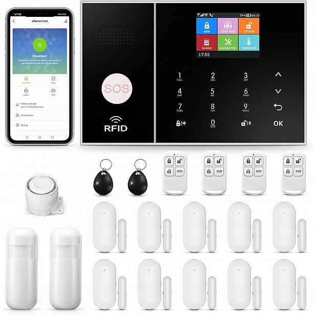 Alarmový Systém Clouree PG108I-4G-IT-AMC 4G Wifi Domácí Bezdrátový Pro