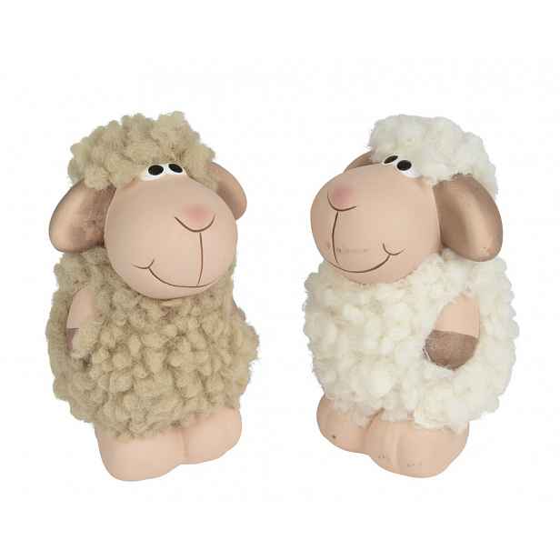 Dekorace (2 druhy) Ovce 9,5 cm