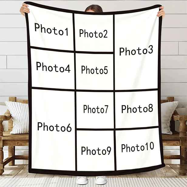 TEMU 1ks Vlastní Fotodeka pro Rodinu na Odpolední Šlofíky, Vhodná pro Rodinu, Tátu, Mámu a Páry. Ideální pro Páry, Skupinové Fotografie, Vlastní