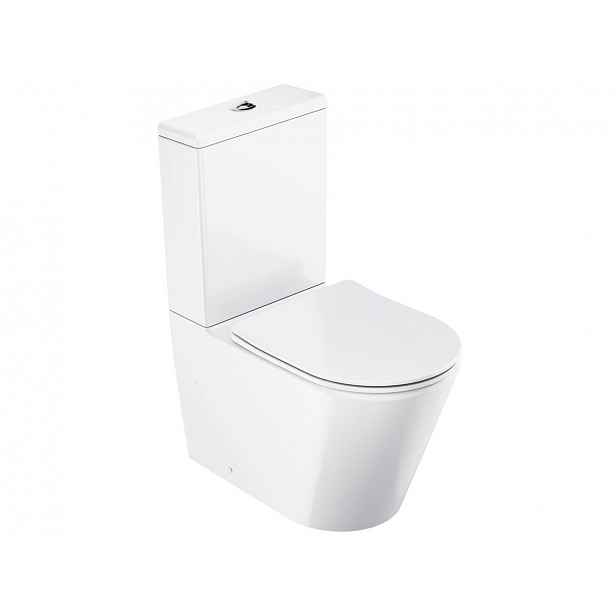 Wc s prkénkem softclose kombinovaný Ravak Elegant vario odpad X01872