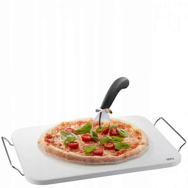 Darioso – sada: nůž na pizzu kámen s obdélníkovým stojanem