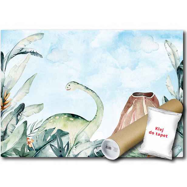 Vinylová fototapeta Dinosaurus Vulkán 254x184