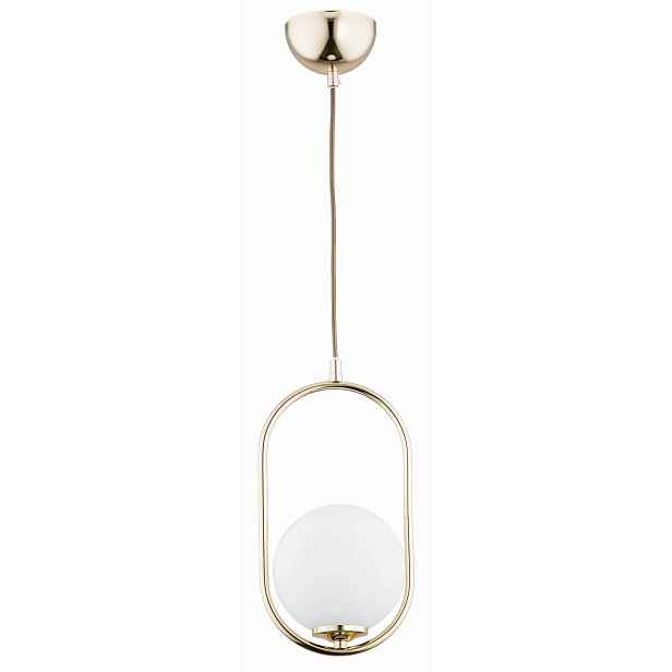 Závěsná lampa Alfa Noval M Zlatá E14 40W Nastavitelná