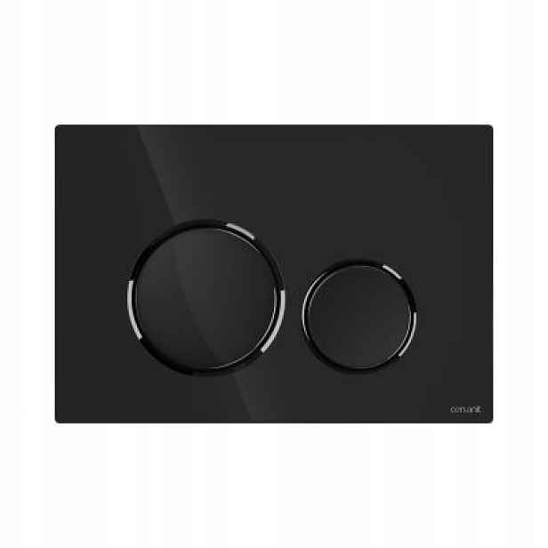 Splachovací tlačítko pro Wc Cersanit Luna Černý Gun Metal K97-0582