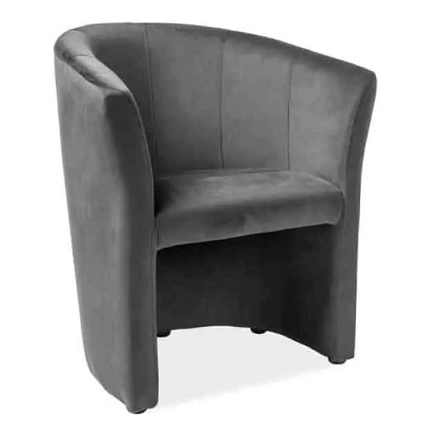 Casarredo Čalouněné křeslo TM-1 VELVET šedá