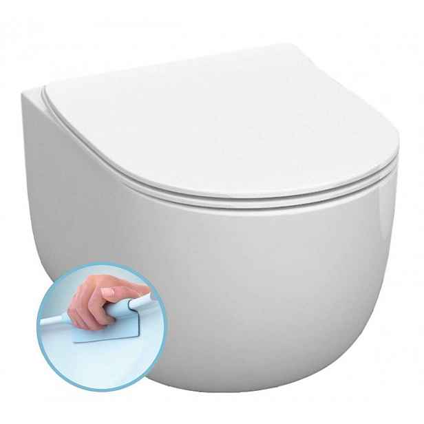 Sapho Kerasan Flo - WC závěsné Norim, Rimless, bílá 311101