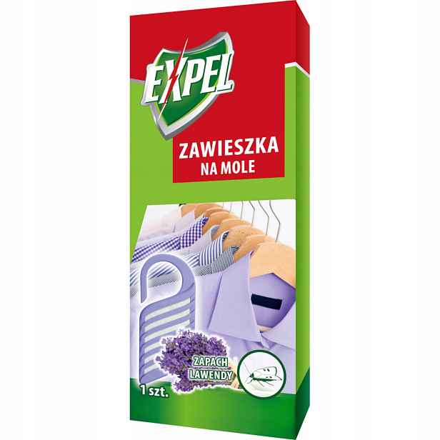 Expel Přívěsek na oděvní moly Vůně Levandule Účinná ochrana skříní x15