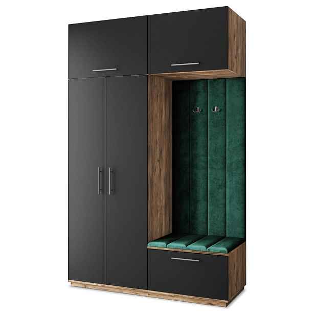 MASSENO MODERNÍ PŘEDSÍŇOVÁ SESTAVA REMA, 150/240/60 cm, dub Lefkas