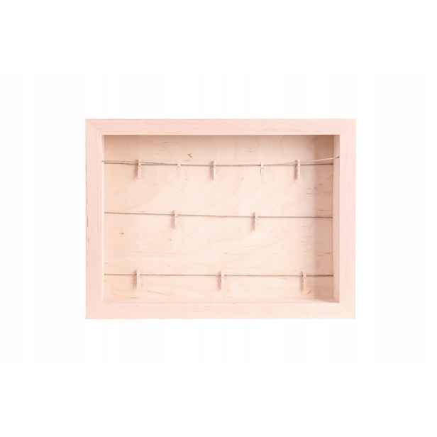 2x Dřevěný rámeček 3D sponky, formát A4, hloubka 4 cm 9057