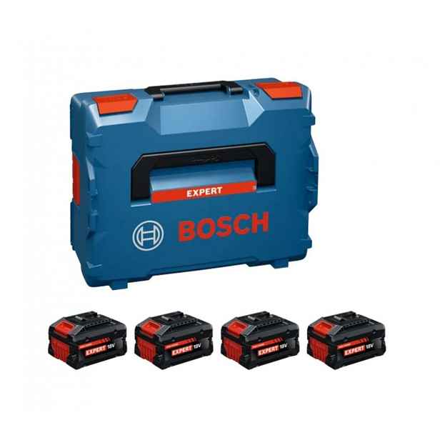 Bosch - 18V akumulátor EXBA 18V-55 Li-Ion 5,5 Ah, kufr, 4 ks 1600A0373H