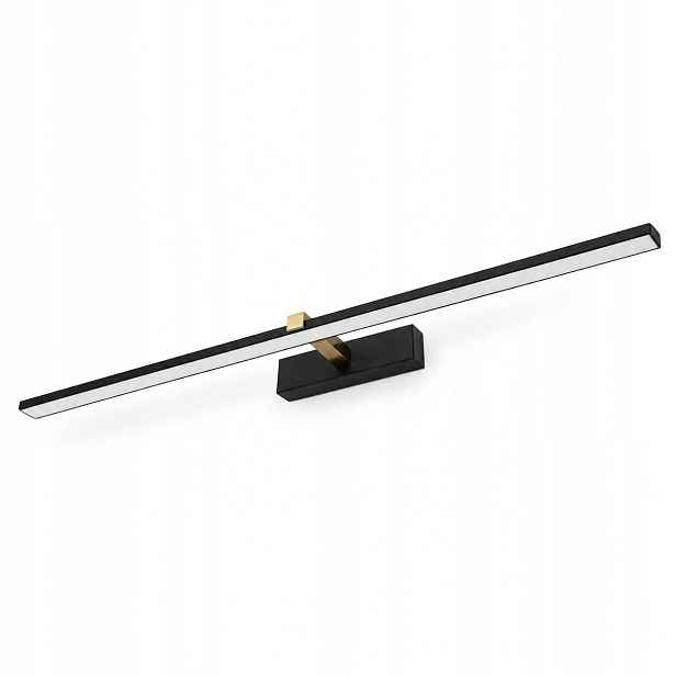 Do koupelny svítidlo Venus 18W 90 cm černo-zlaté Led 4200K IP44 1100lm