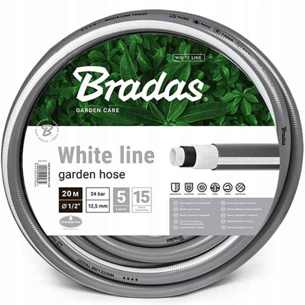 Hadice 5/8 50 m 5 vrstev White Line 5687