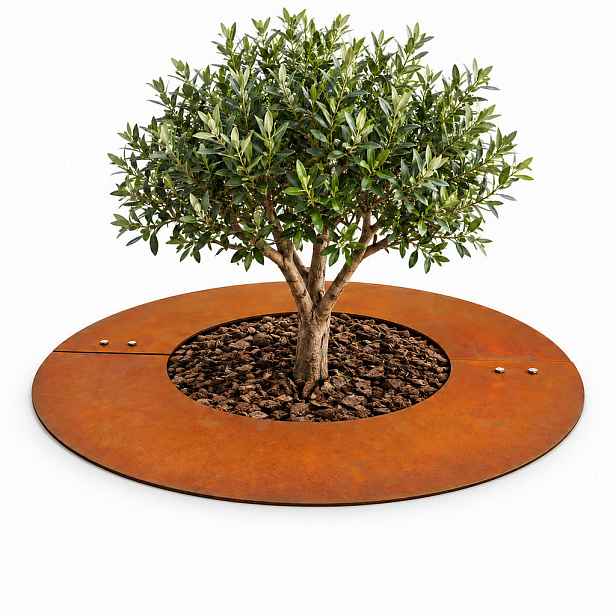 Relaxdays KRUH rezavě hnědý cortenová ocel 120 cm
