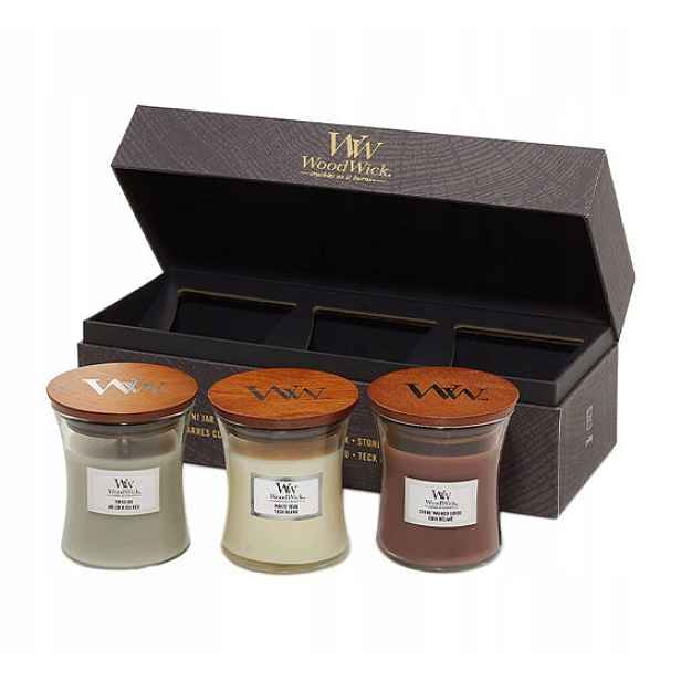 Woodwick Dárková Sada Vonných Svíček 3X85 G