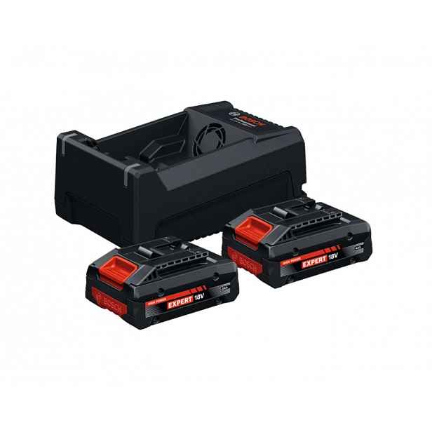 Bosch - Sada 8A nabíječky GAL 12V/18V-80 a 2x aku EXBA 18V-40 Li-Ion 4,0 Ah 1600A0373J