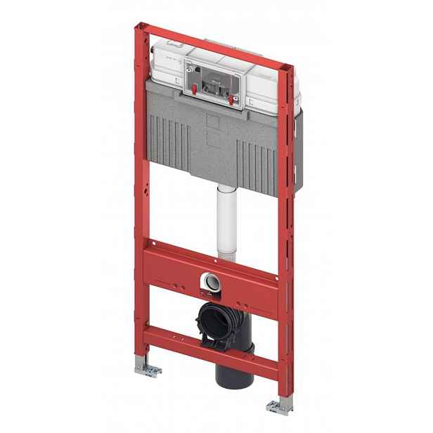 Tece TECEprofil - Předstěnová instalace pro závěsné WC s nádržkou Uni, stavební výška 1,12 m 9300302