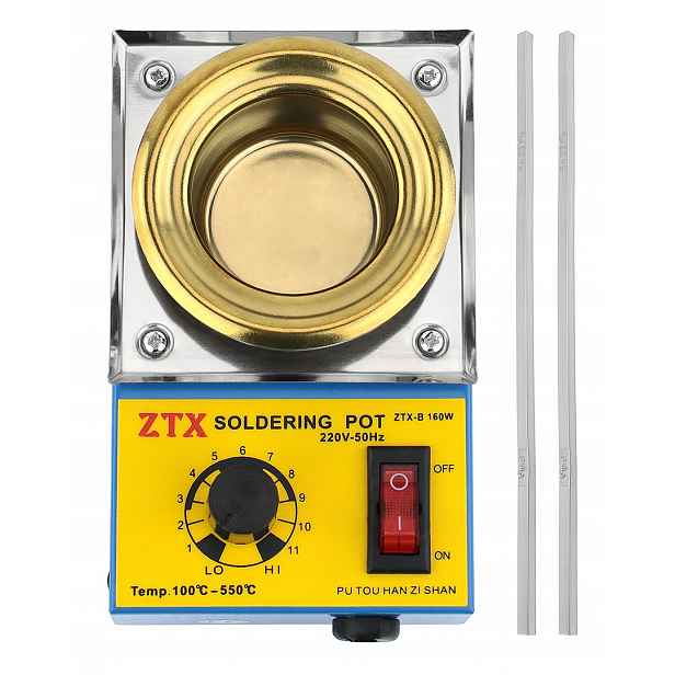 Kelímek Na Tavení Cínu Pájecí Kelímek Ztx-b 50 mm 150 W 500 g 2 x Cín