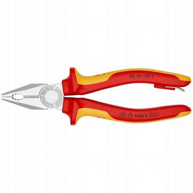 univerzální kleště, kombinačky v izolaci Vde 180 mm Knipex [03 06 180 T]