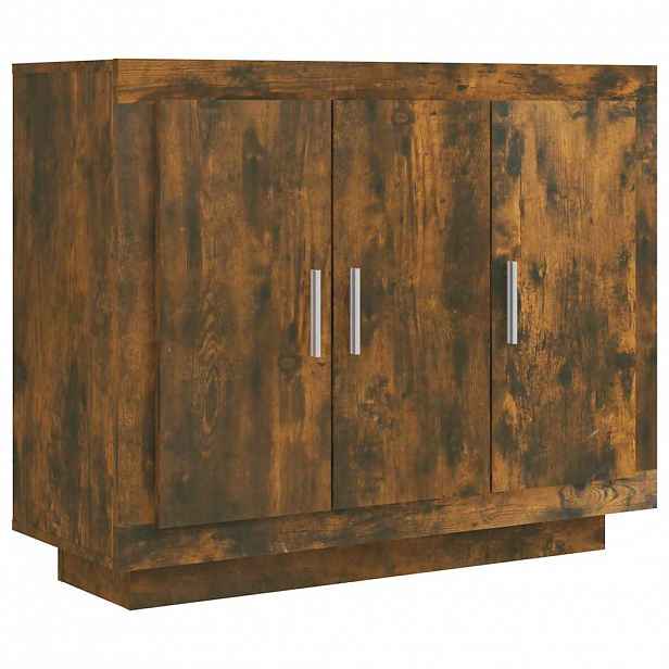 vidaXL Příborník kouřový dub 92 x 35 x 75 cm kompozitní dřevo