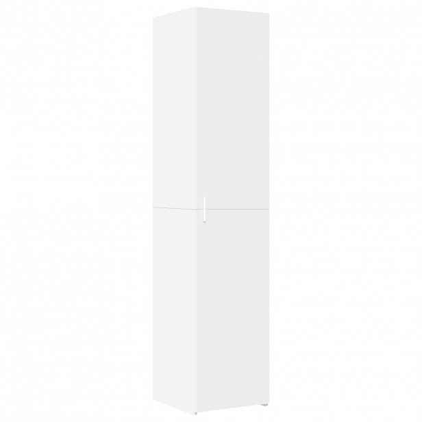 vidaXL Skříň highboard bílá 40 x 42,5 x 185 cm kompozitní dřevo