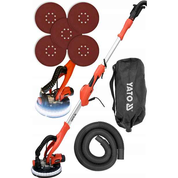 Yato Bruska na sádrokarton Žirafa Led 820W 225 mm s odsáváním