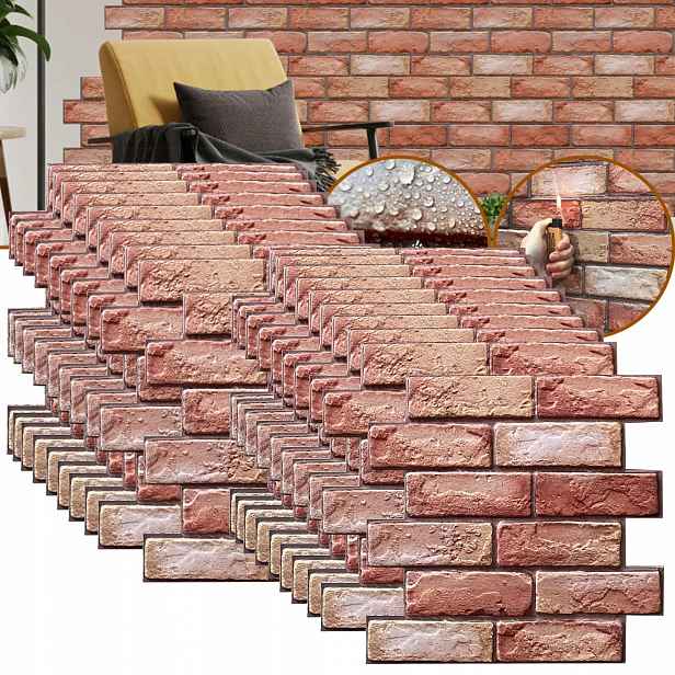 Panelové Stěnové Panely 3D Samolepicí Tapeta Cihlová Deska Kazetový Kámen 20X