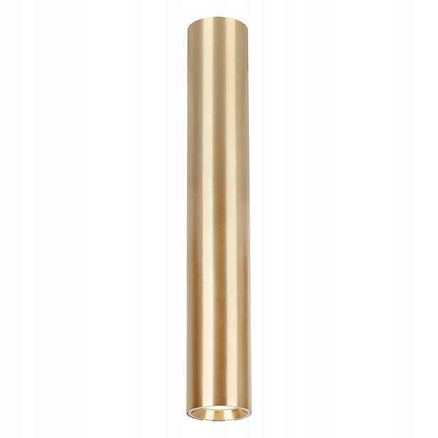 Stropní Svítidlo Genesis Tuba Zlatá 1xGU10 6,3x40 cm Závěsná lampa do pokoje