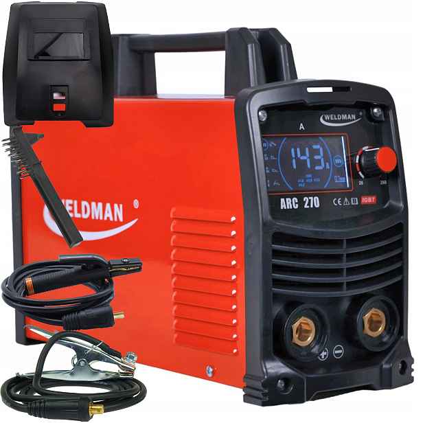 Weldman Arc 270 Invertorová svářečka Mma Tig Lift 260A Vrd Igbt DC
