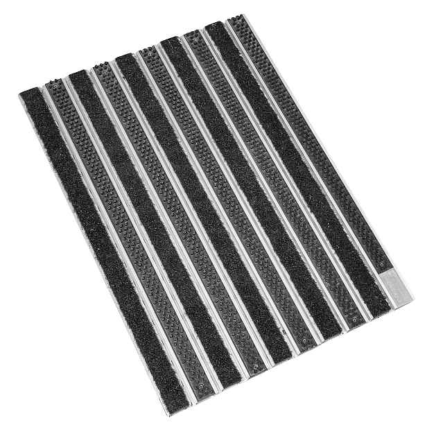 Hliníková stěrka Kartáč Černá Ryps Černá 22 mm na boty 60x43 cm