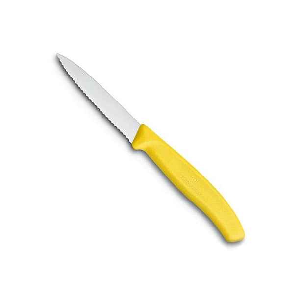 nůž 8cm kuch.VLNKA, ŽLUTÝ, VICTORINOX