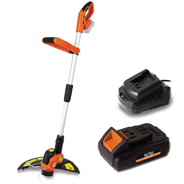 Profi Tools AKU strunová sekačka N0D-KT01-18 + AKU baterie 20V 2Ah + Rychlonabíječka