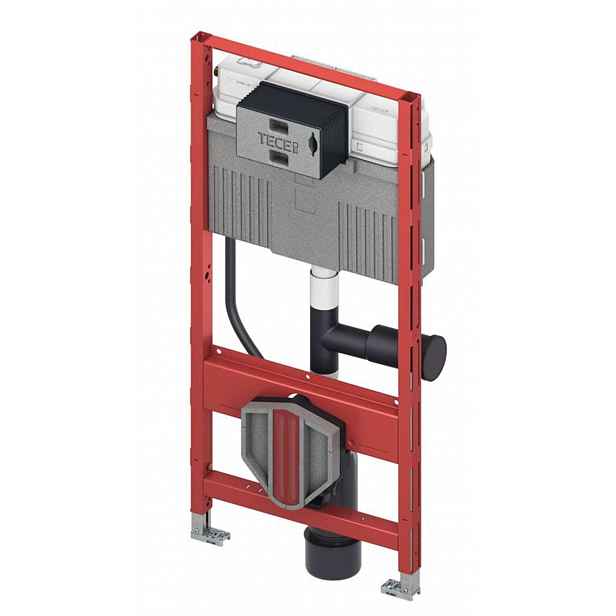 Tece TECEprofil - Předstěnová instalace pro závěsné WC, s nádržkou Uni, odsávání zápachu, stavební výška 1,12 m 9300303