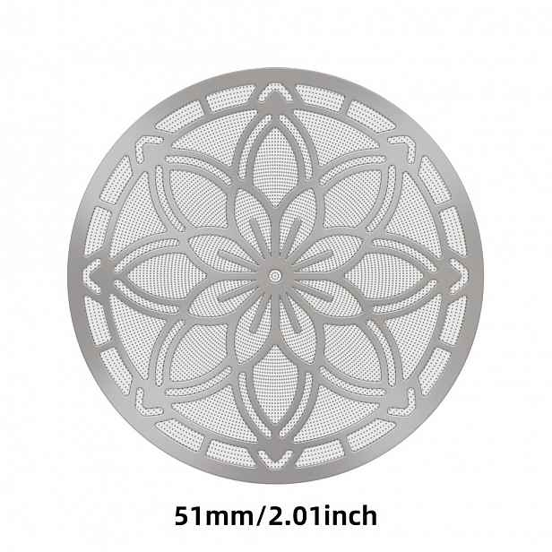 TEMU Sakura Extract Kávový Síťka Dvouvrstvá Ultra-Tenký Espresso Prášek Dortový Filtr Opakovaně Použitelný Síťkový Filtr Kompatibilní s 51/53/58Mm