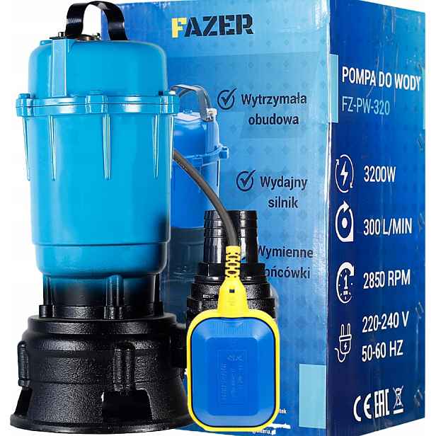 Čerpadlo Na Čistou Špinavou Vodu S Drtičem 3200 W Plovák
