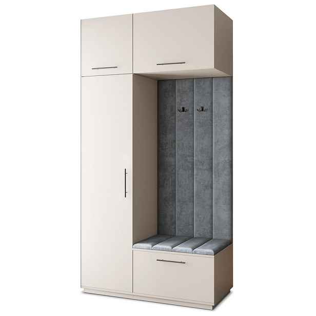 MASSENO MODERNÍ PŘEDSÍŇOVÁ SESTAVA REMA, 120/240/60 cm, kašmírová