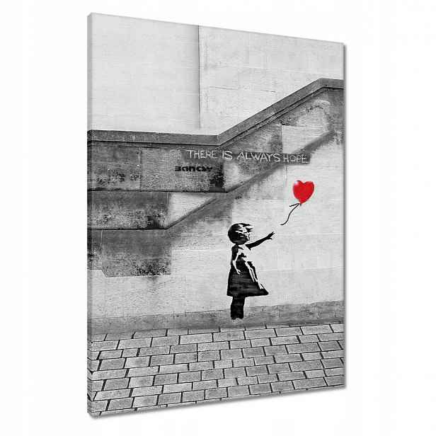 Obrazy 60x80 Banksy Holčička Hope