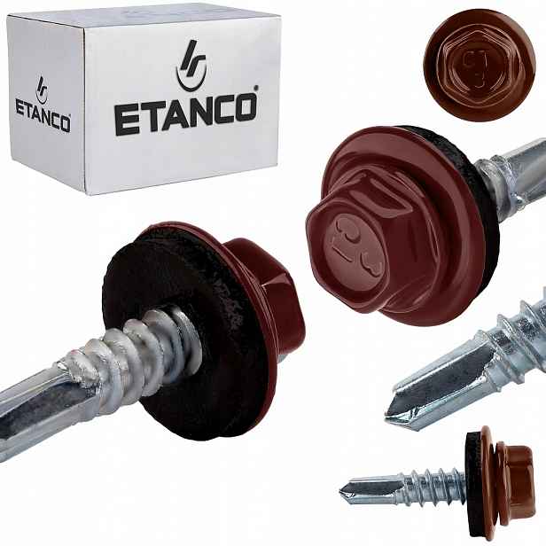 Samovrtné šrouby do oceli a kovu Etanco GT5 5,5x32mm Ral 8012 250 ks