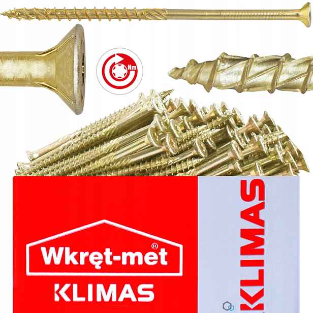 Tesařské Vruty Kmwht 6x220 Torx Kuželová Hlava Klimas 100kusů