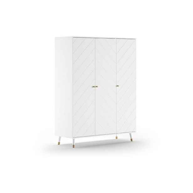 Bílá dětská šatní skříň 150x200 cm BILLY – Vipack