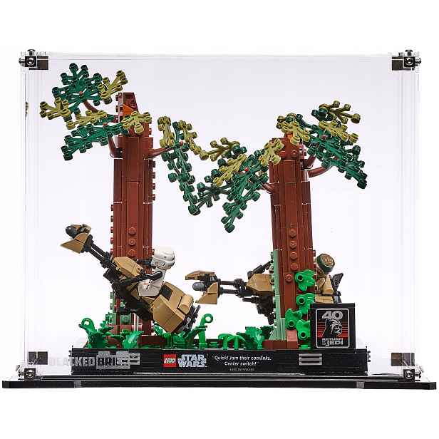 Blacked Brick vitrína pro Lego Star Wars 75353 Diorama Honička přes Endor