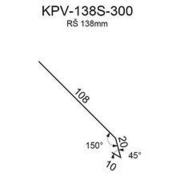 Okapnice DHV RS138S-150 SP25 RAL7035 0,50mm 2bm