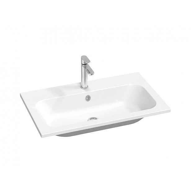 Umyvadlo Ravak Chrome Slim 80x49 cm otvor pro baterii uprostřed XJG01180001