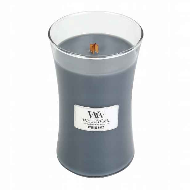 Woodwick Velká vonná večerní onyxová svíčka 609g Dárek