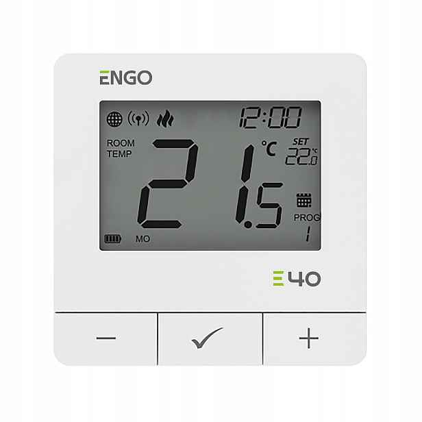 Engo Internetový Bateriový Regulátor Teploty ZIGBEE/868MHZ Bílý