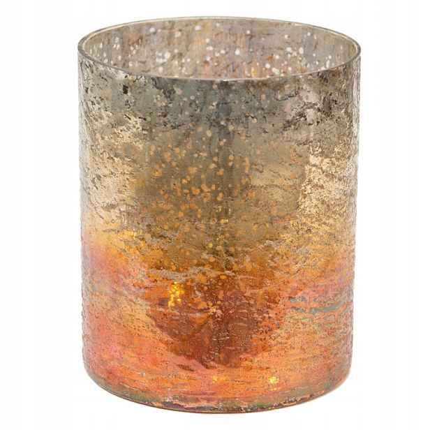 Skleněný ohřívač na čaj Copper 13*15 cm 13x16 cm